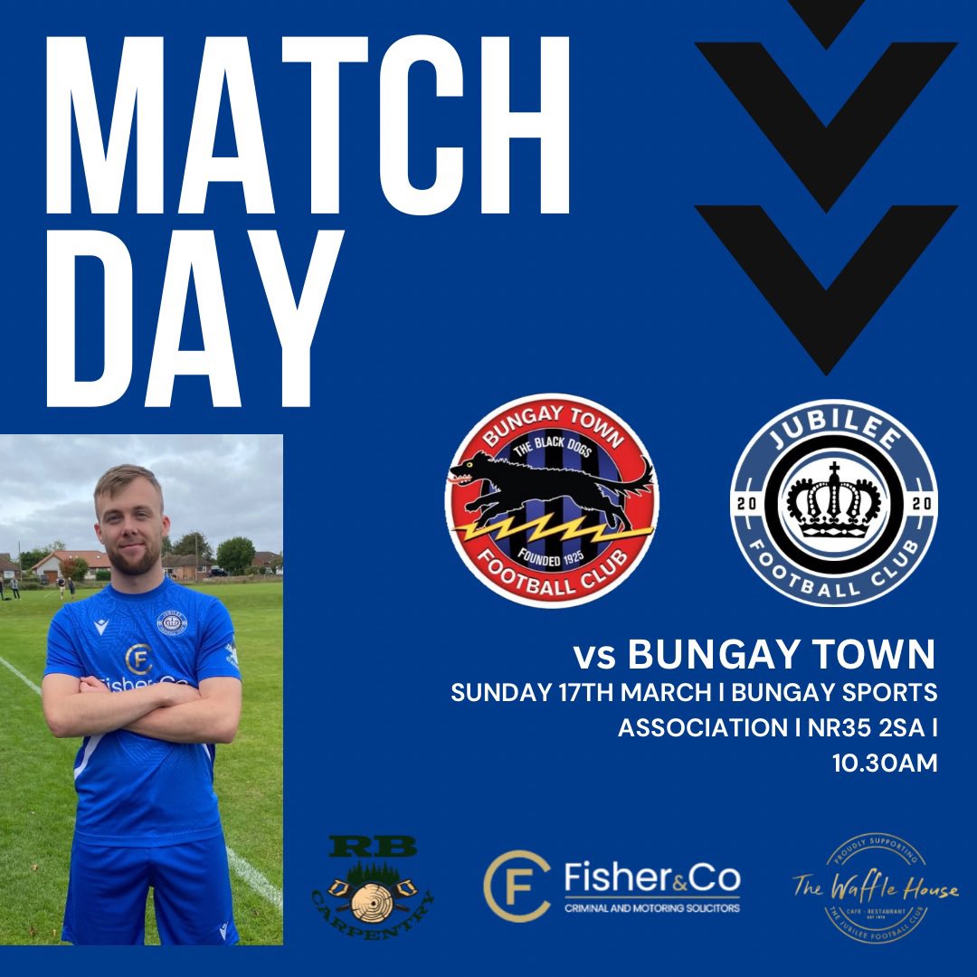 🔵⚫️ MATCHDAY ⚫️🔵 After a couple weeks off, the lads are back in league action as we make the long trip to face @BungayTownFC 10.30KO. #UTJ