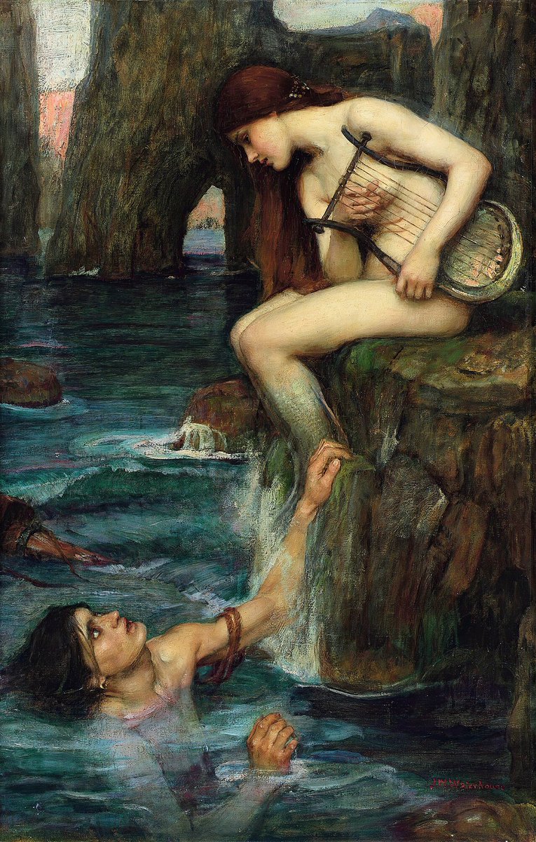 'The Siren' {19th century} By ~ John William Waterhouse