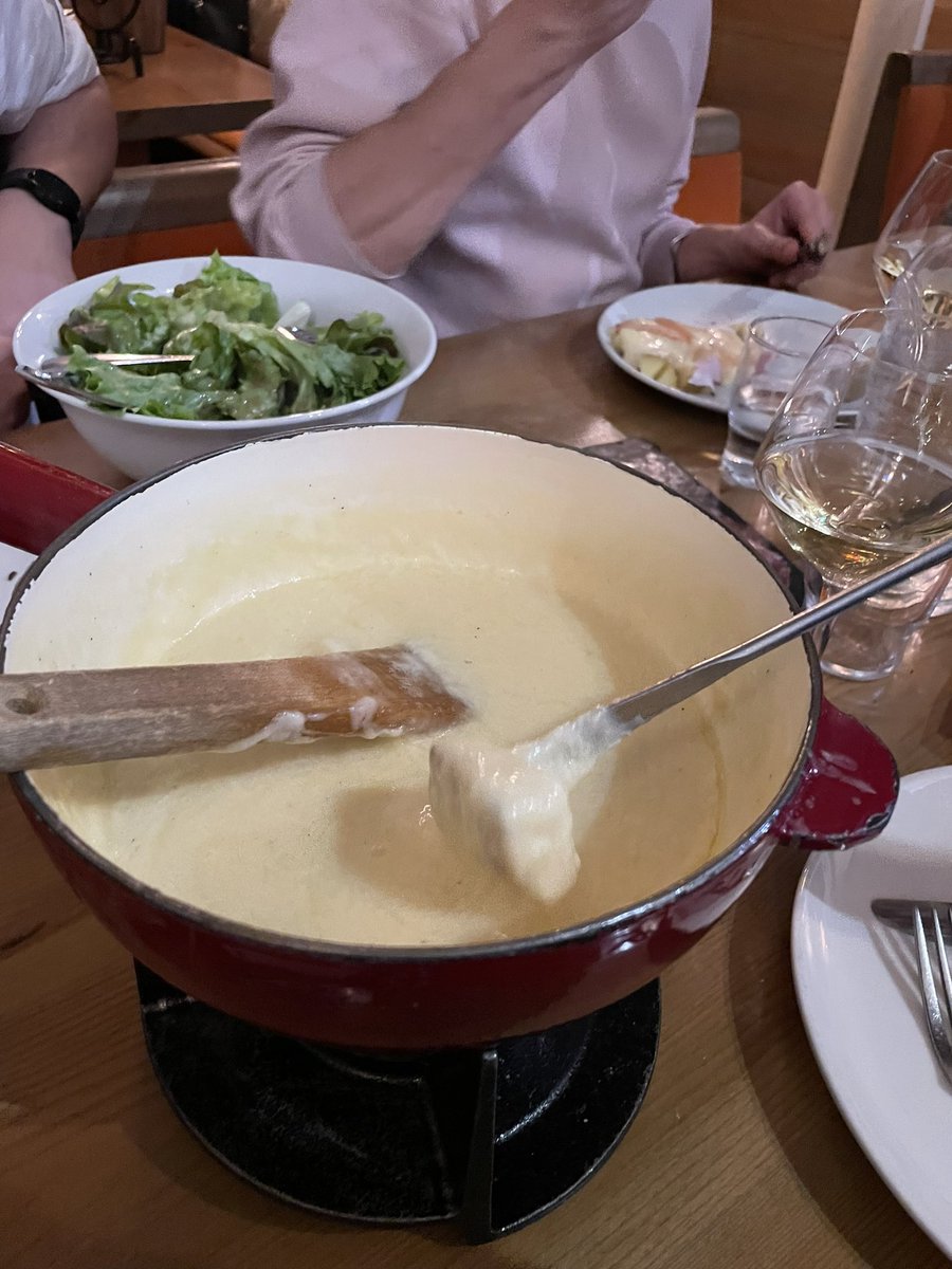 Went out for raclette and fondue last night #morecheeseplease