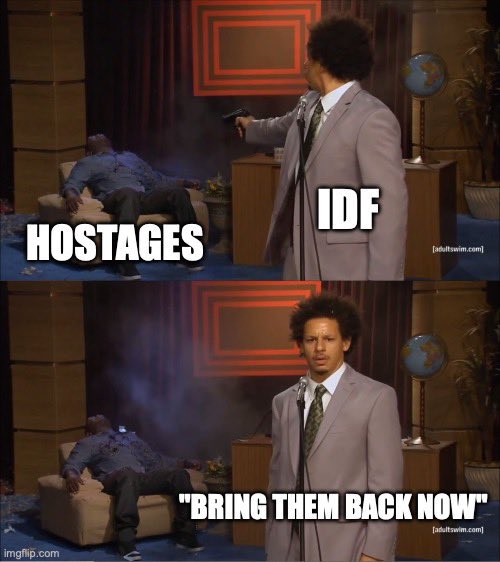 HabibiViews's tweet photo. @Israel @bringhomenow War serves your interests not the release of hostages! https://t.co/sNXMeJJKU4
