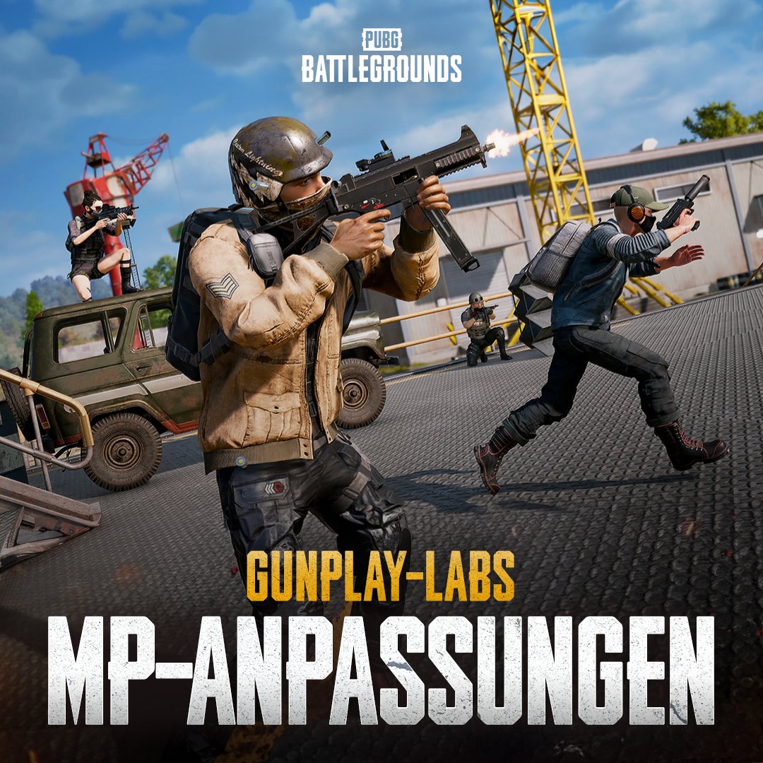 Die MP-Anpassungen sind jetzt in Arcade verfügbar! Testet sie in den Gunplay-Labs und teilt uns eure Meinung in der folgenden Umfrage bis zum 4. April (3 Uhr) mit.
Umfrage 👉 surveymonkey.com/r/SMGRebalance…

Roadmap 2024 👉 pubg.com/en-eu/news/7082