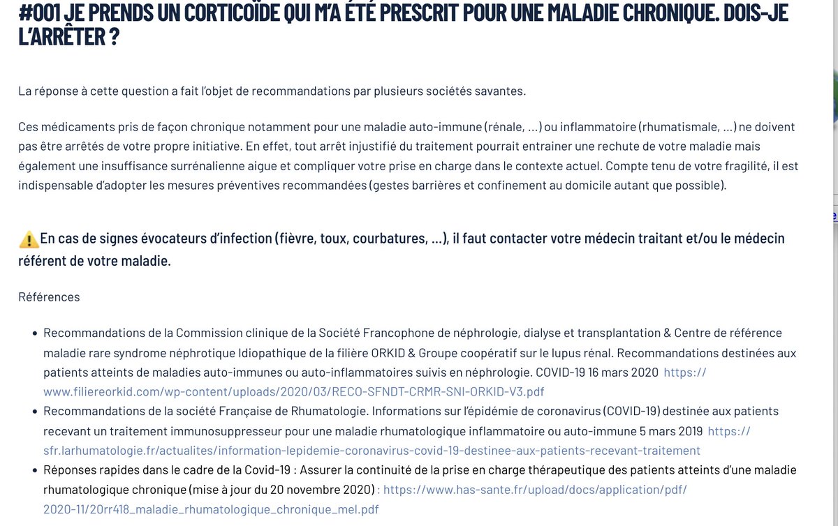 Il y a 4 ans nous lancions notre FAQ sur médicaments et covid avec @vrichard_rouen et JL Cracowski sfpt-fr.org/covid19 Un travail collégial @SFPT_fr @Reseau_CRPV @CNPM_fr @cnet_therap Une communication vers la population pour ne pas laisser la place aux seuls désinformateurs