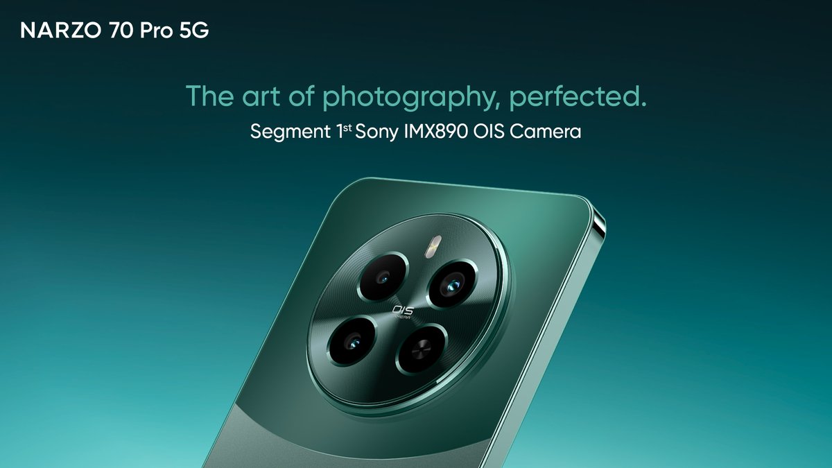 realme narzo India tweet media