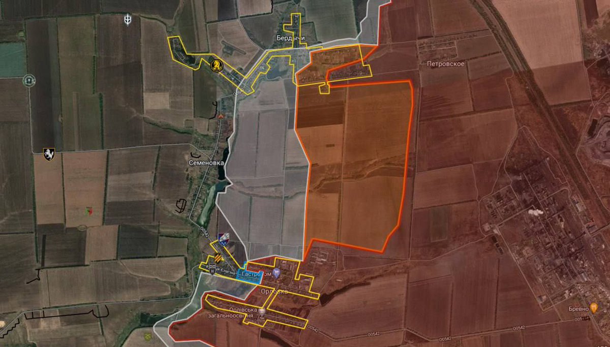 anno1540's tweet photo. #Tonenko - #Semenivka - #Berdychi

The #ZSU retreated to prepared positions at the rates

Advancement of the Western #Russian Federation ( ≈4.29km² )
https://t.co/uY2tUpvcK8 https://t.co/uReuugjFX5