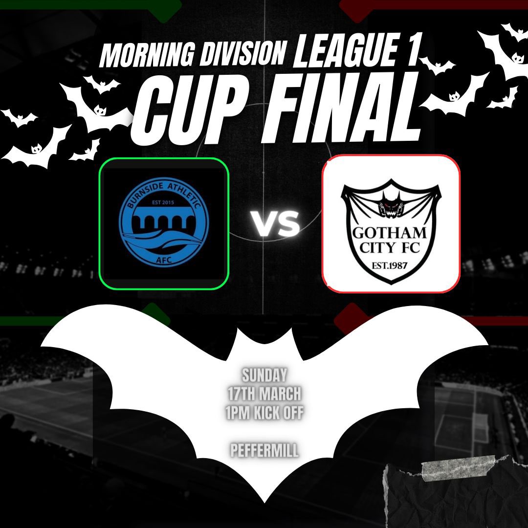 Cup final Day!

Get along and support the boys! 

GGTTG 🦇