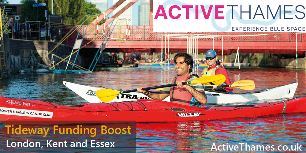 LondonPortAuth's tweet photo. Head's up, watersport and walking fans in London, Kent and Essex! Thanks to @TidewayLondon the #ActiveThames partnership is funding more opportunities to get involved in watersports near you! https://t.co/qTCL6qkLJh β΅πΆ #BlueSpace #ThamesVision https://t.co/LSNl6zw3HS