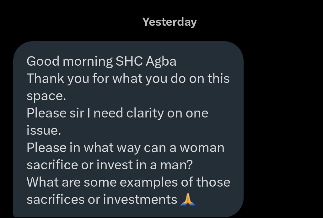 1) if she cohabits with you, she cooks your meal and assist you with your laundry. 2) if you're in a sexual relationship with her, the possibility of her committing abortion for you is high. 3) if you met her while both of you were young and broke, the possibility that she'll