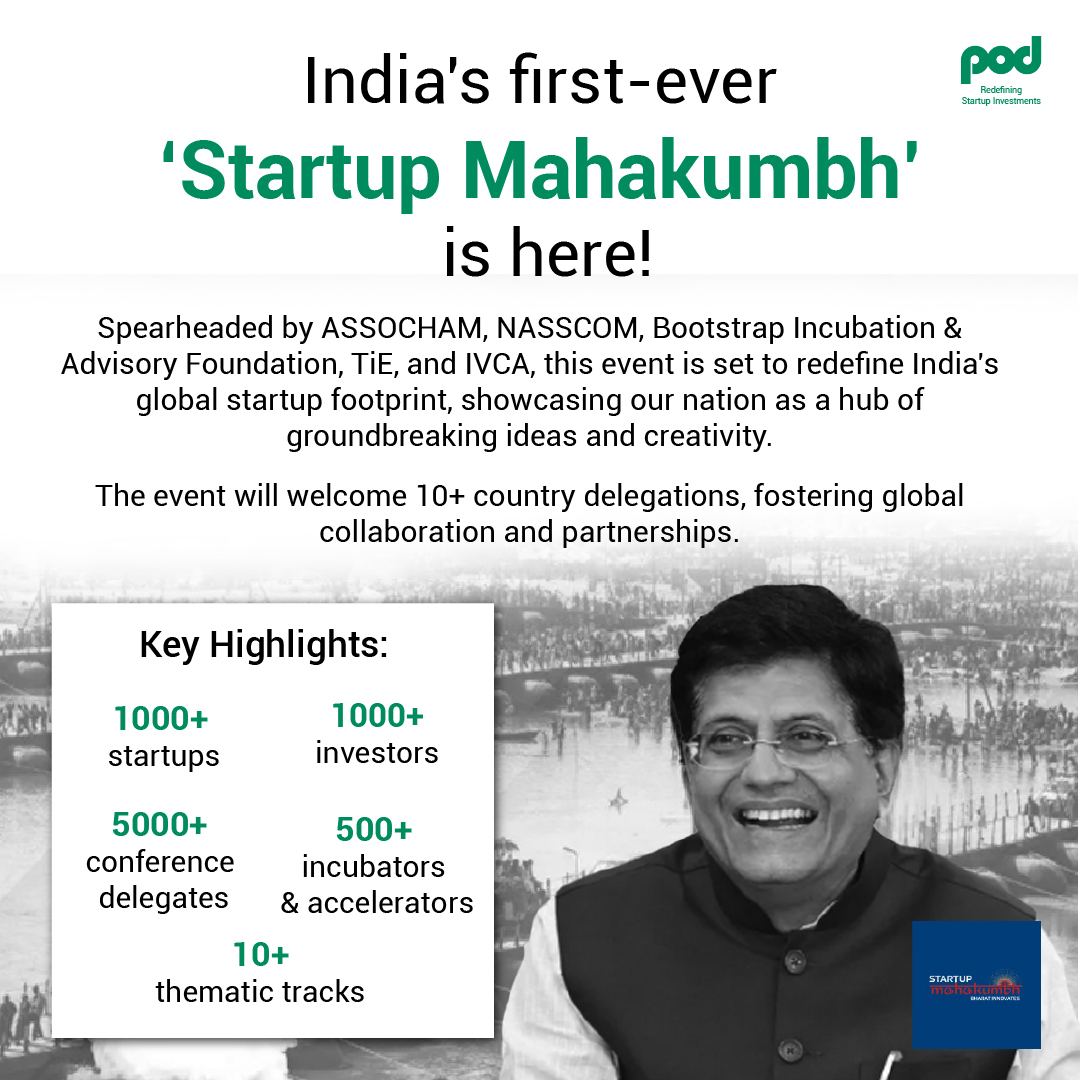 Get ready to witness history in the making as India gears up for its first-ever 'Startup Mahakumbh’.  The event will commence from March 18-20, 2024, at Pragati Maidan, New Delhi.

#podworld #startup #indianstartup #startupevent #startupindia #startupmahakumbh
