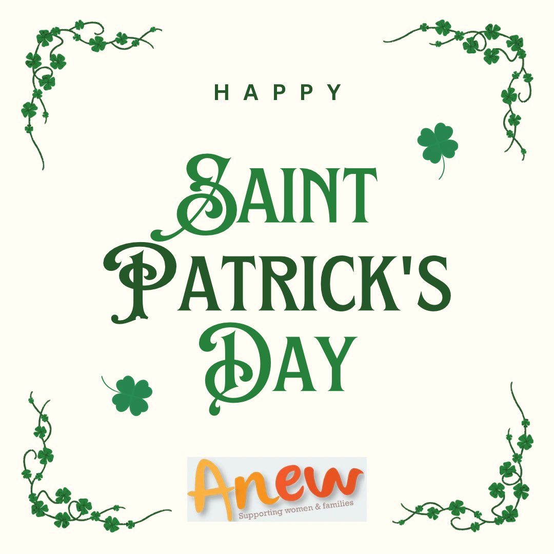 Happy St Patrick’s Day from all of us at Anew