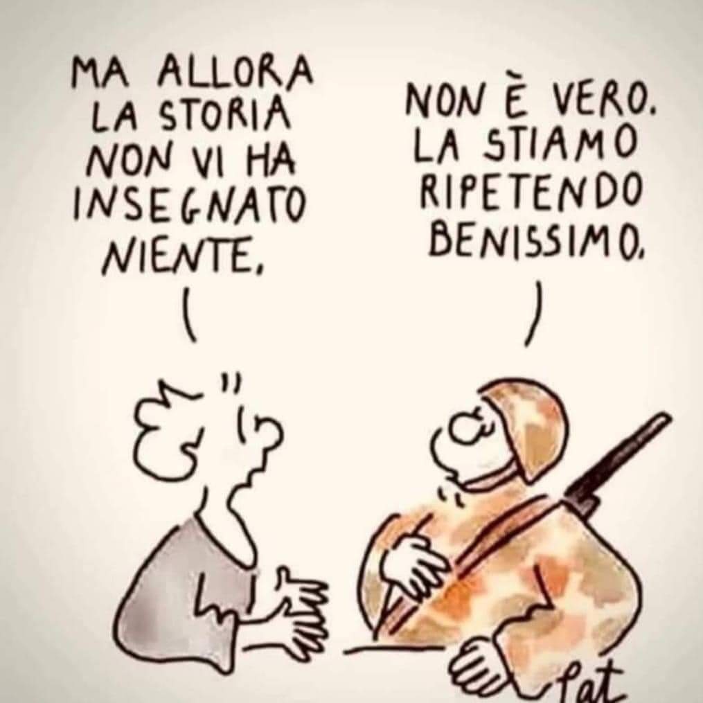 ninaeffemele's tweet photo. Mi scalda il cuore sentire parole così. Avercene!
Nel 2024 avremmo dovuto imparare dalla Storia del secolo scorso ma, a quanto pare, non è così.
#StopWarEverywhere https://t.co/uQpOOnZFW8