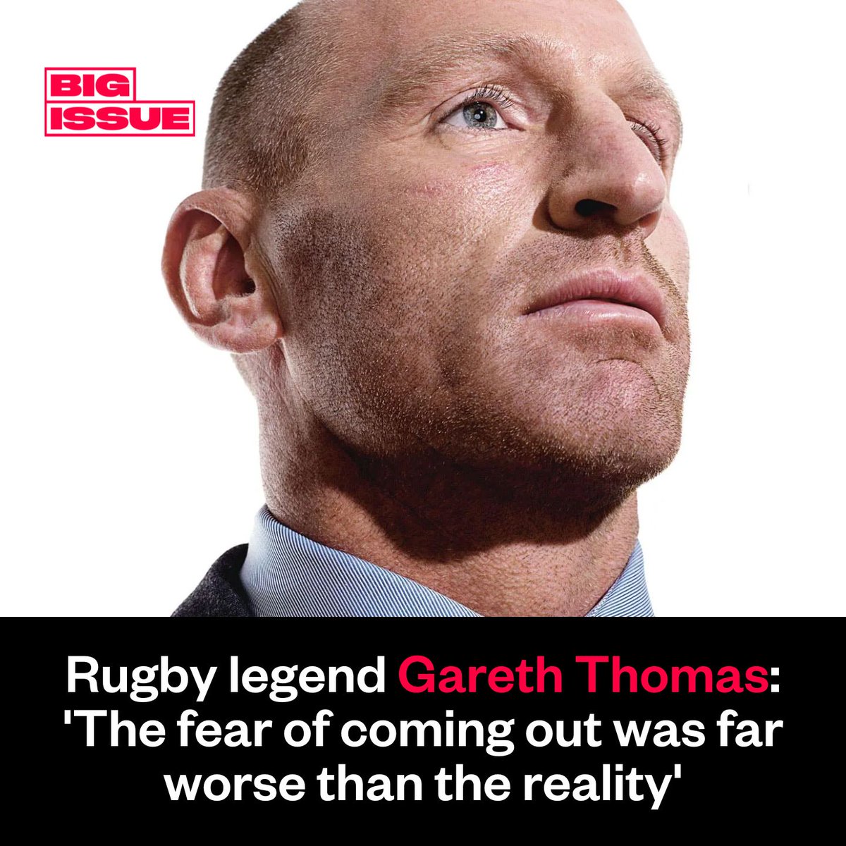 'I understood I was different but didn’t know what that difference was' In 2009, @gareththomas14 announced publicly that he is gay, which made him the first openly gay professional rugby player. Read his letter to his younger self here ⬇️ bigissue.com/life/gareth-th…