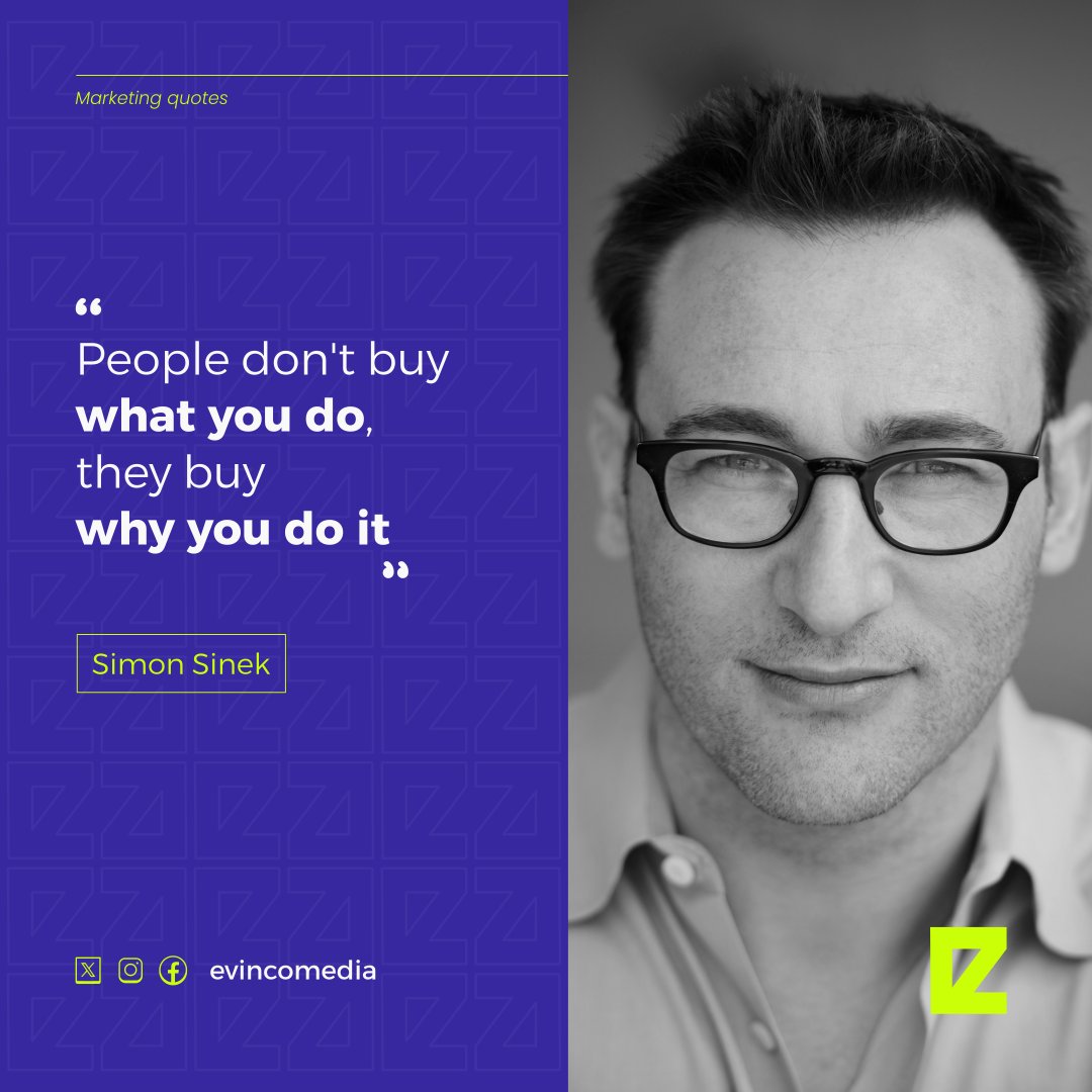 In the grand theater of commerce, it's not just about what you're selling, but the captivating tale behind it. Let's be real, folks aren't buying the product, they're investing in the passion, purpose, and pizzazz that drives us forward! 🚀
Sell the "Why?"