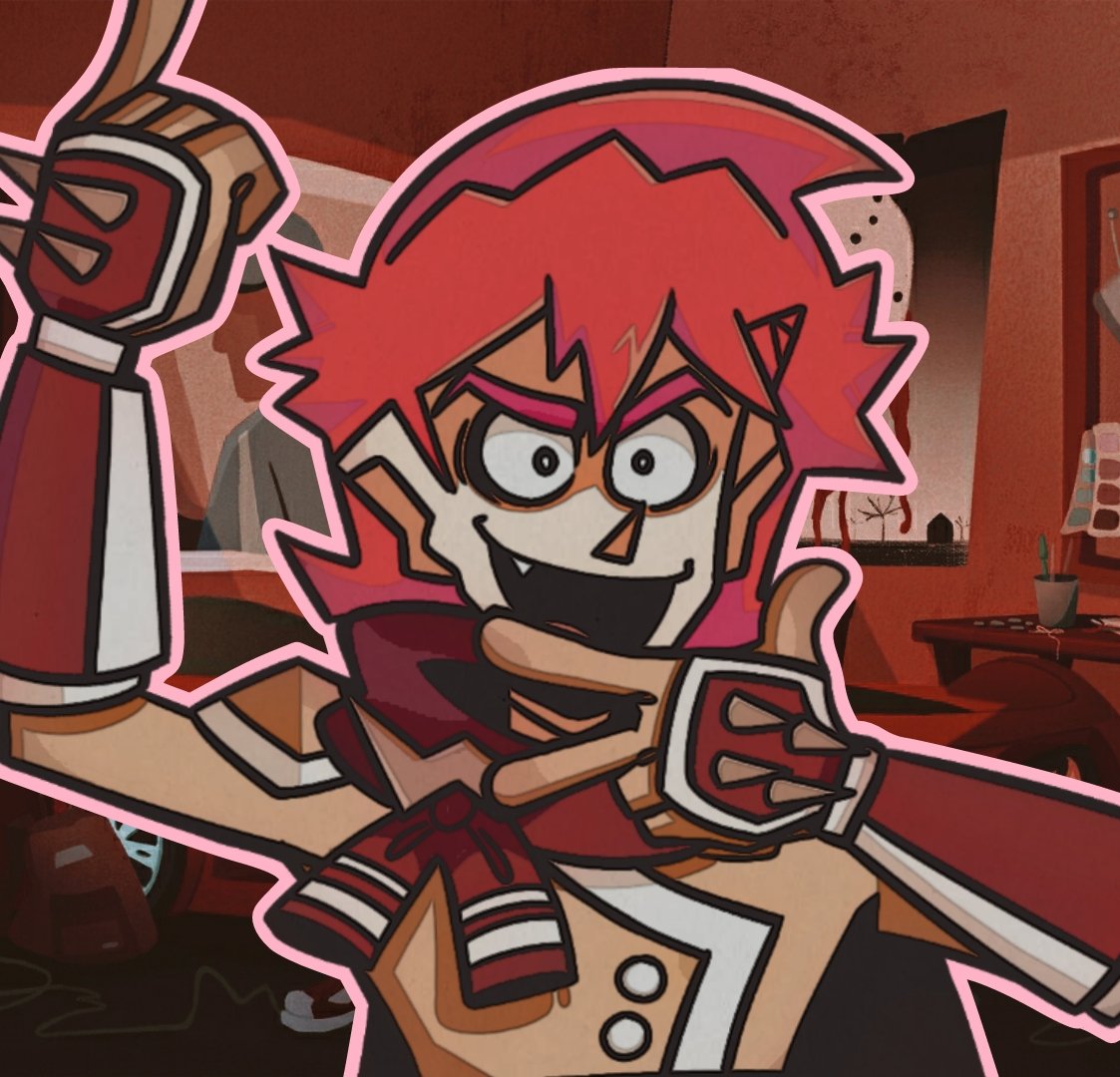 _S0UP__02_'s tweet photo. " Then Flaming Whisper- it shall be! Haha! "

• A Richeous cackle leaves the crimson claded man! All criticism. can be good criticism! Learned that ones from his moms friends. 

" Alright then! Since my new motif can lean into my BURNING PERSONA! ..thennnn... https://t.co/BSfJMYzJIW