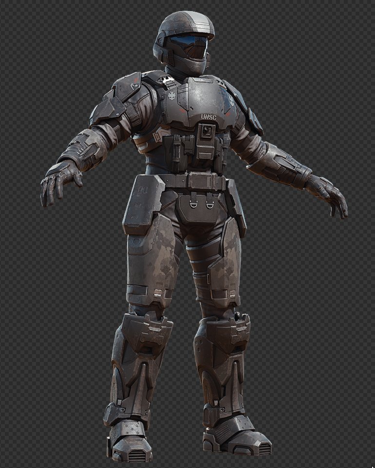 Added the marine torso as an option, different hip guards and new belt. I also added new shin armor that resembles the H3 slightly better.