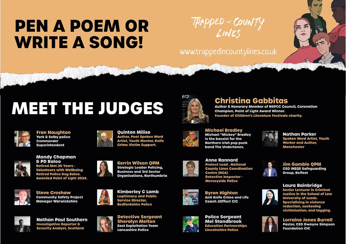 ChristiGabbitas's tweet photo. The truly inspirational @dwaynamics is volunteering her time to judge on our national initiative. We’re encouraging everybody to work together - to help educate young people and #communities about all that surrounds #countylines. 
https://t.co/LIgVlVvNyR
#knifecrime #cce https://t.co/LkLqPUNBKX