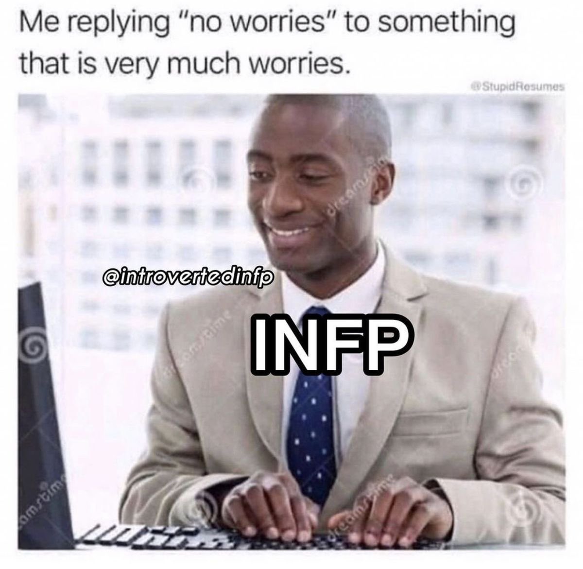 infprelatable's tweet image. it's giving very much people pleaser #INFP