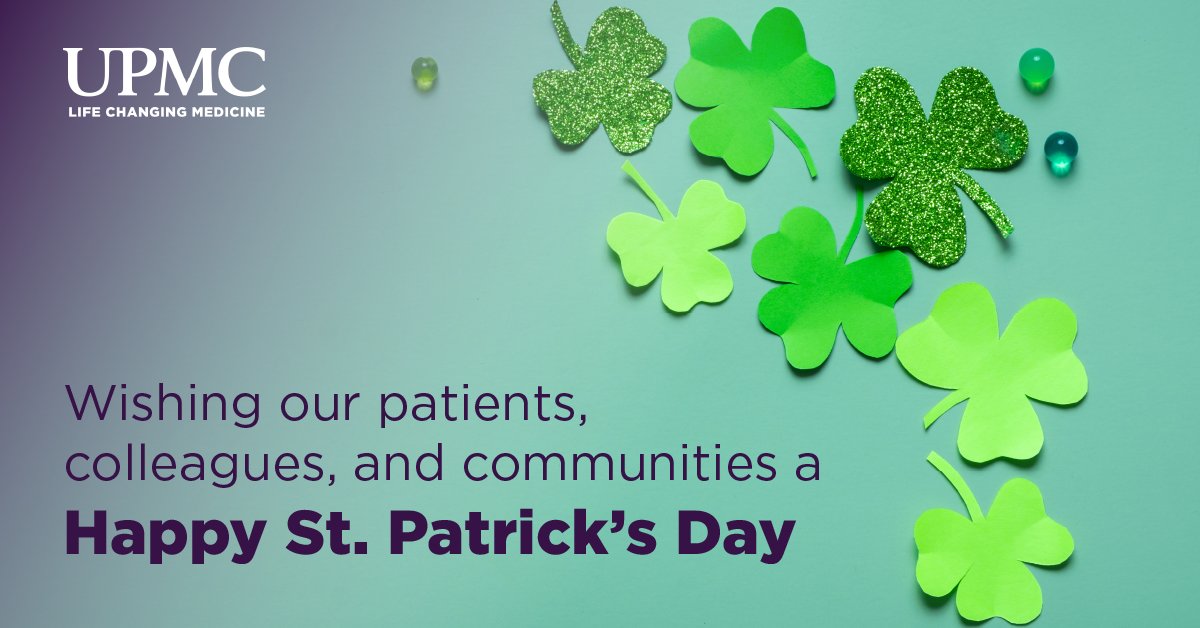 We extend our warmest wishes to our valued patients, dedicated staff, and the many communities we serve. Wishing you all a happy and healthy St. Patrick's Day! #StPatricksDay