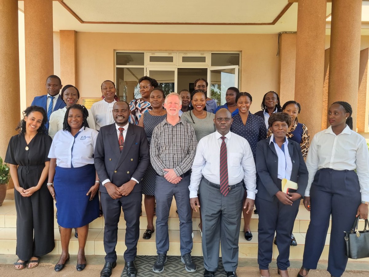 Our two legal officers Mbali and Privilege from @SouthAfrica and @Zimbabwe respectively being received by the secretariat of the @FHRI2 in Uganda led by the Executive Director @LSewanyana, the two are on an exchange program funded by @Norecno and coordinated by @AfricanJurists