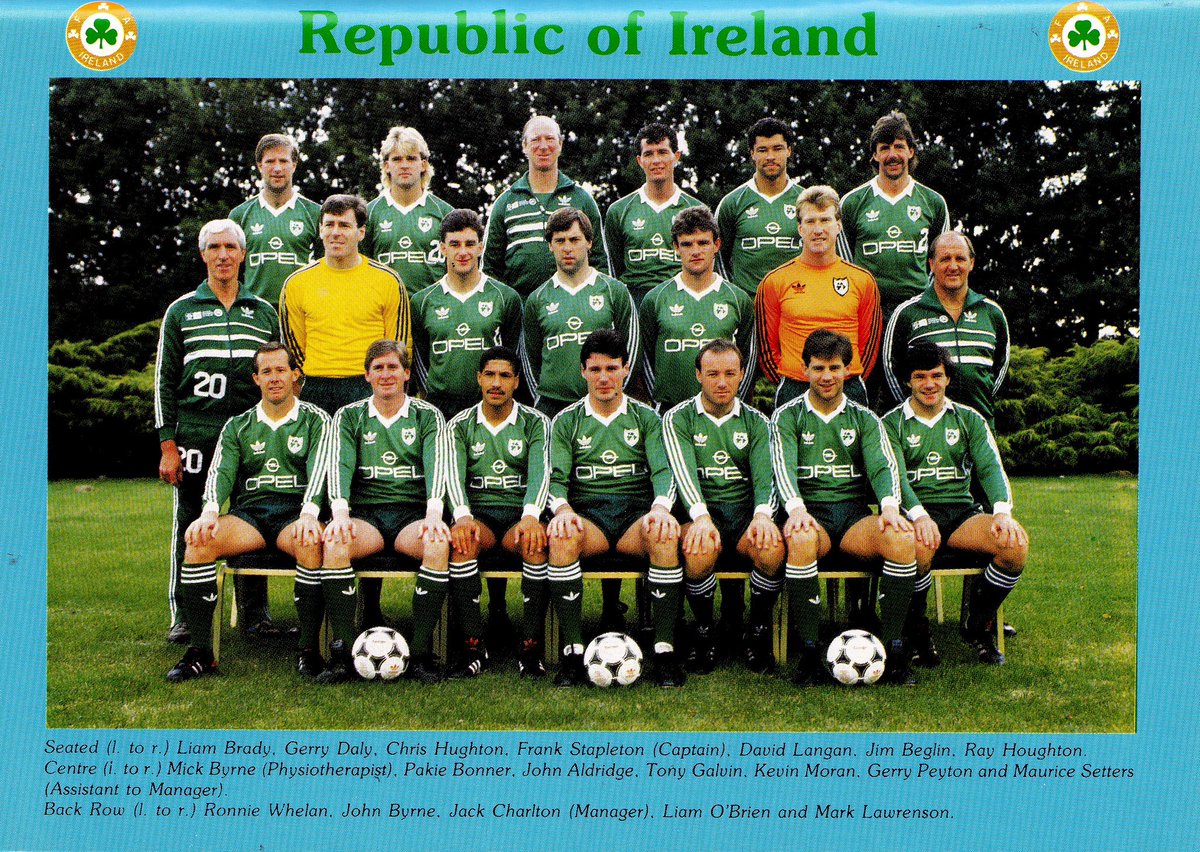 Happy St Patricks day☘️🇮🇪⚽️ @Realaldo474 @jimbeglin @RayHoughton8 @Paulmcgrath5 @WhelanRonnie5 @PackieBonner1 @irish_pics