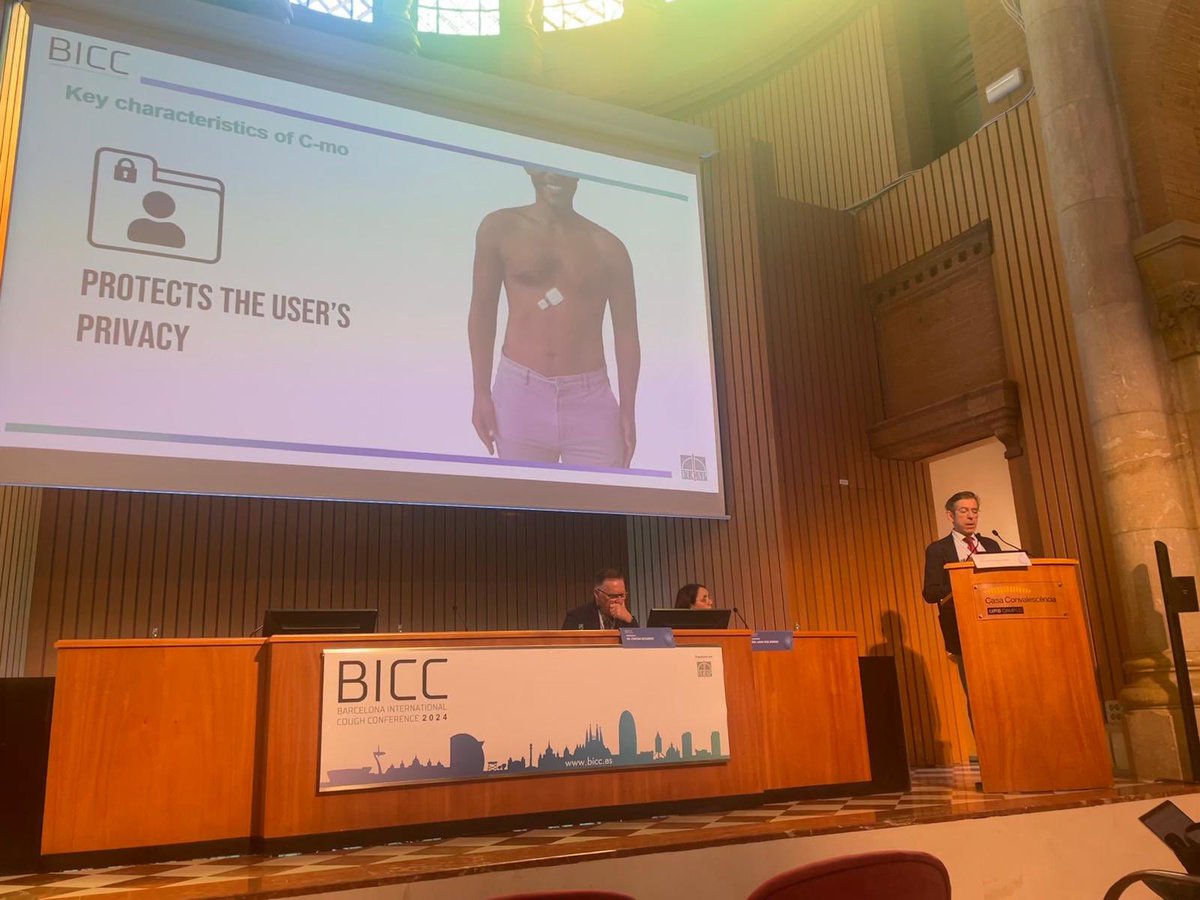 Very happy to present a new paradigm in Cough monitoring at BICC -Barcelona International Chronic Cough Conference: C-mo medical solutions