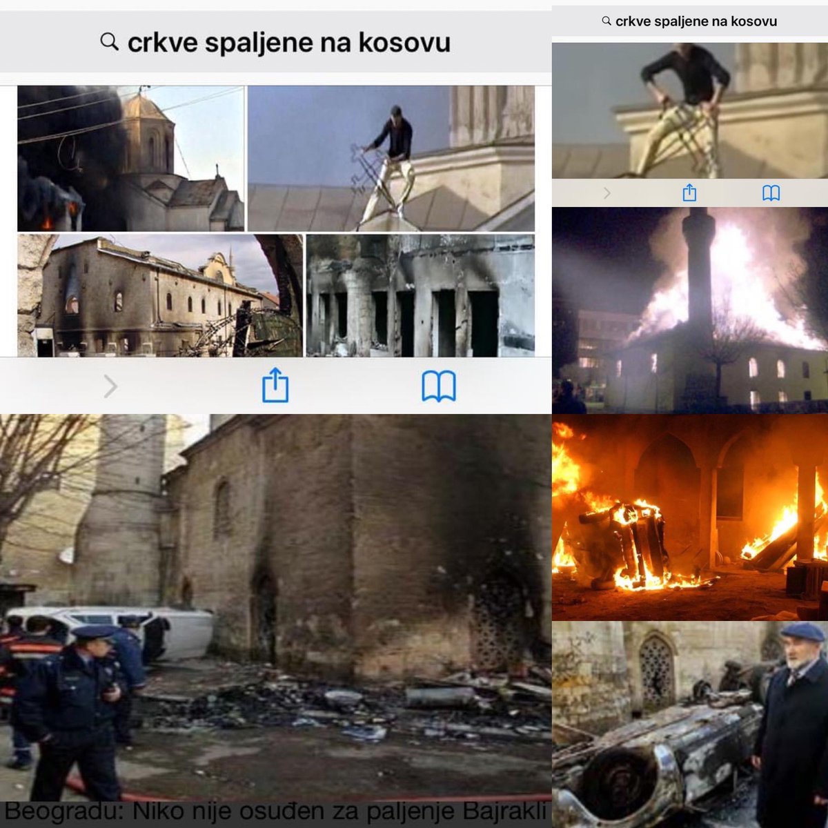 Svakog 17 i 18. Marta mene srce zaboli jer neko je tada 2004-te , djavola bodrio i kuce Bozije palio i rusio , a neko Boga branio. 
Srce moje BOGU pripada.😢