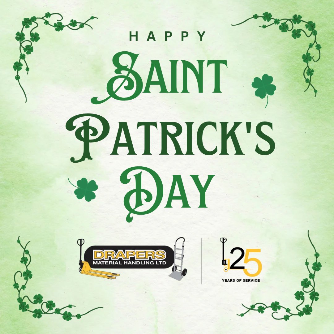 Happy #StPatricksDay to all our customers and followers 🇮🇪🍀 May your day be touched by a bit of Irish luck!