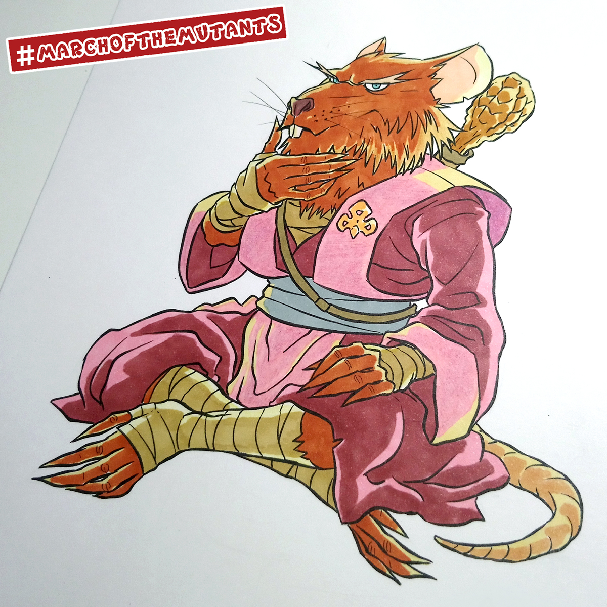 OscarCelestini's tweet image. 17/31 Master Splinter is here! #splinter #mastersplinter #marchofthemutants #tmnt #teenagemutantninjaturtles #ninjaturtles #tartarugheninja #turtles #traditionalart #fattoamano #handmade #noai #artwork #illustrazione #disegno