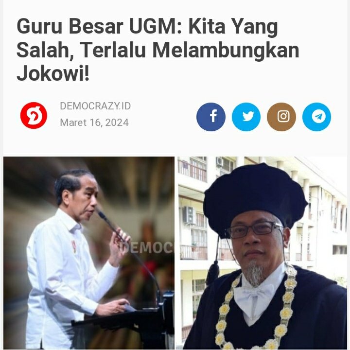 🤭🤭🤭🤭... Bangga aku jadi petani yang sekolahnya hanya 4 semester di ISI Yogyakarta.
Ternyata otakku lebih waras dari guru besar UGM 
.