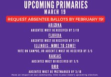 📰🗞WHAT'S IN THE WEEK AHEAD: 
      "March 19 Presidential Primary"
          Biden Not Looking So Good
      **See States Action Plan Below**

Though the two candidates are now looking ahead to their general election rematch in November, Biden is contending with a protest