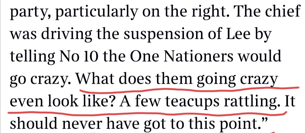 This rightwing Conservatives MP is right. From @thetimes