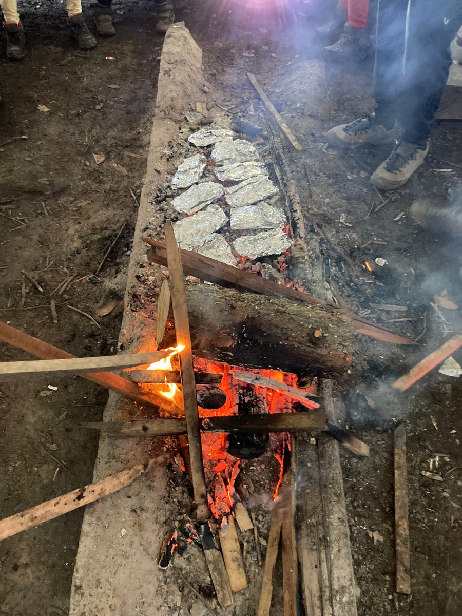 Dinner last night saw everyone making their own Pizzas on the fire the Beavers made and maintained themselves fright up until the last s’more was cooked!