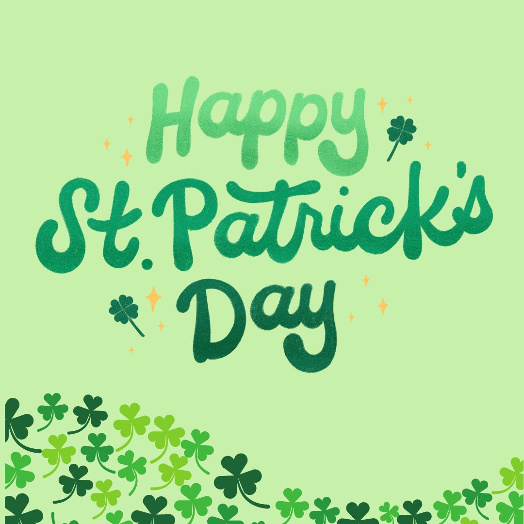 Happy St Patrick's Day. St Patrick was a humble, gentle man, whose love and total devotion to and trust in God should be a shining example to each of us.