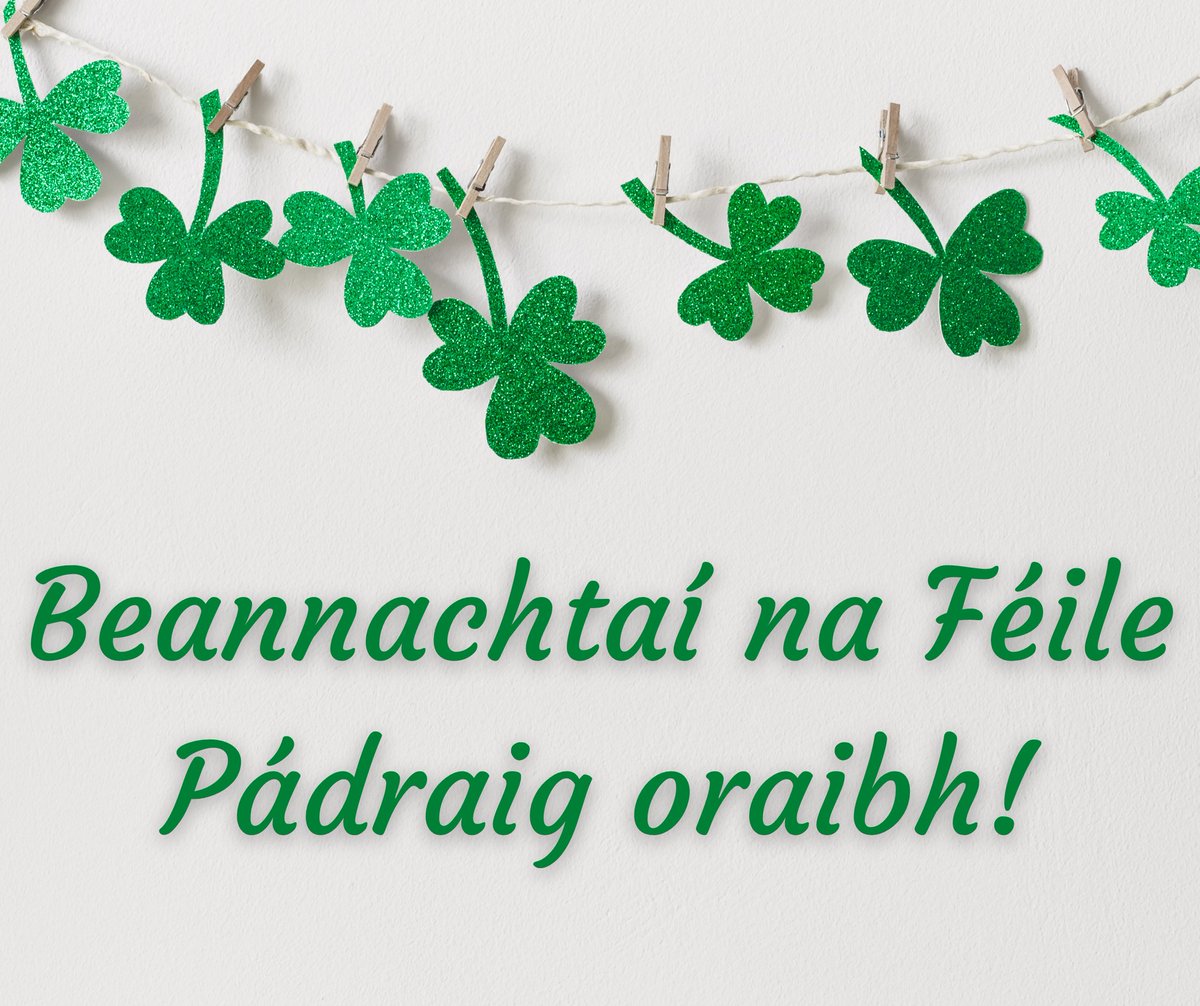 ☘️ Beannachtaí na Féile Pádraig oraibh ☘️
☘️Happy St Patrick's Day! ☘️

#láfhéilepádraig #SnaG24