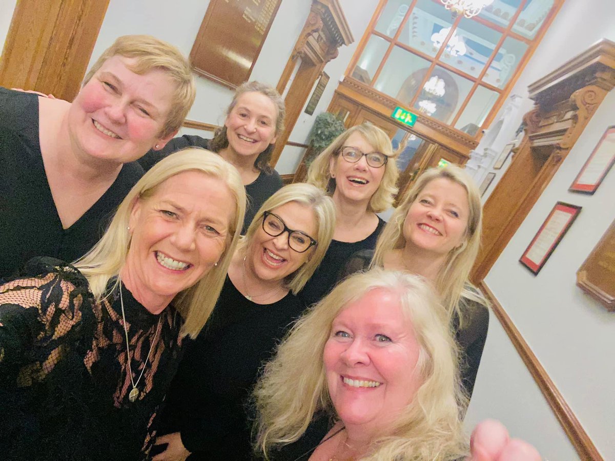 Look at all these happy smiling sopranos. Says it all about how much we loved performing in our concert last night! 🥰