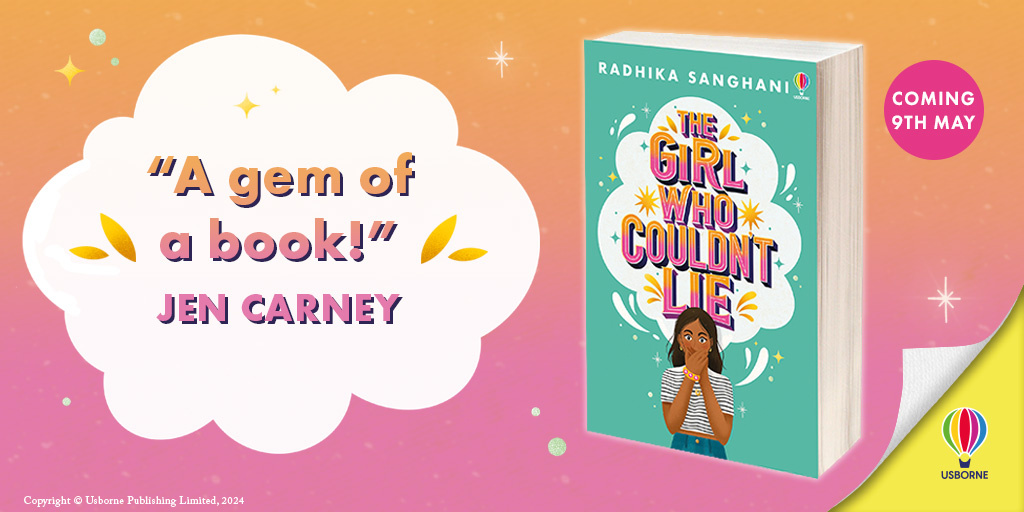 'A gem of a book!' - @jennycarney ✨ The Girl Who Couldn't Lie is a fresh, funny story about truth, lies and a magical bangle from award-winning journalist and author @radhikasanghani Coming May 2024! ✨ #TheGirlWhoCouldntLie