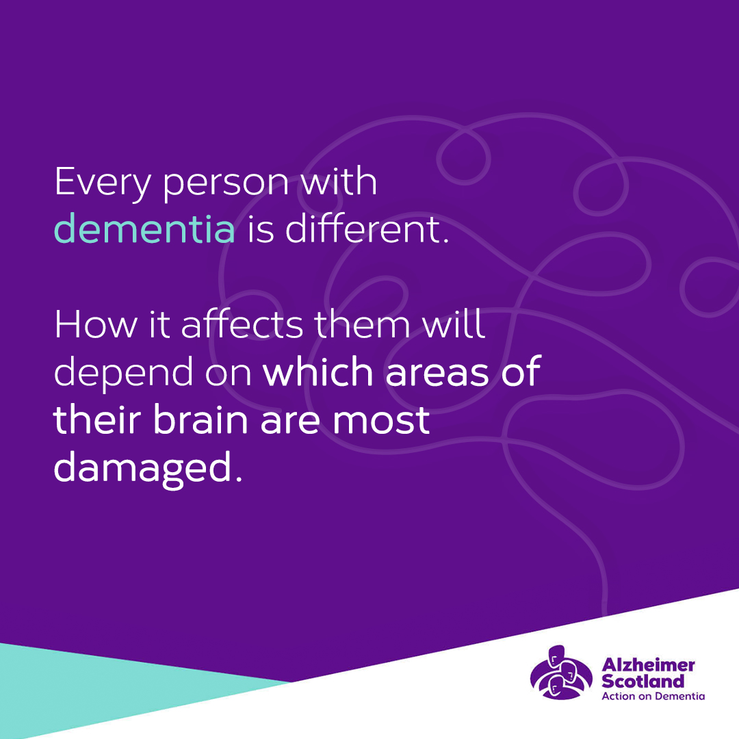 alzscot's tweet image. 🧠 Dementia affects the brain, making it harder to remember things or think as clearly as before. It&apos;s an umbrella term for over 100 different types of illnesses and disease symptoms.

#BrainAwarenessWeek