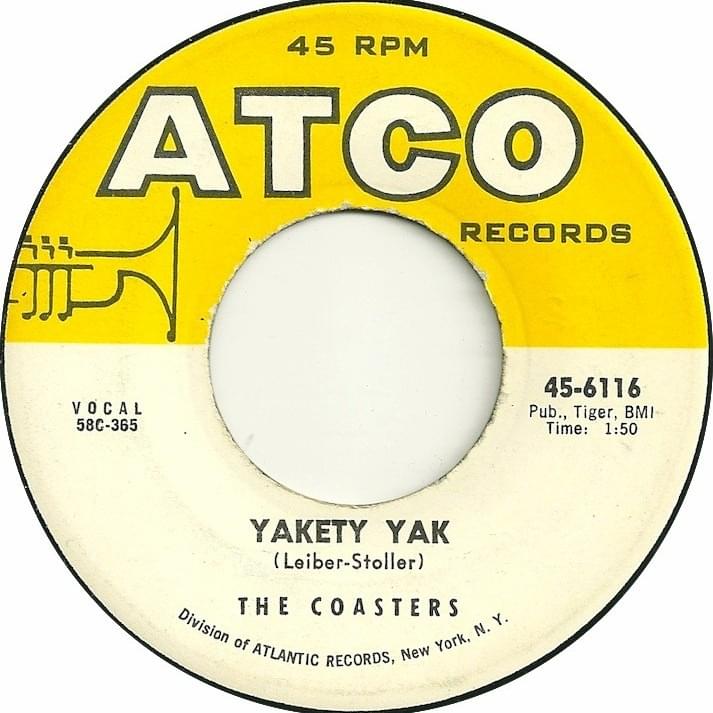 On this day in 1958, The Coasters recorded the Jerry Leiber and Mike Stoller-penned classic Yakety Yak. The song would be the first Top 20 UK hit for the American R&amp;B outfit... youtu.be/epCN0f7FTIY