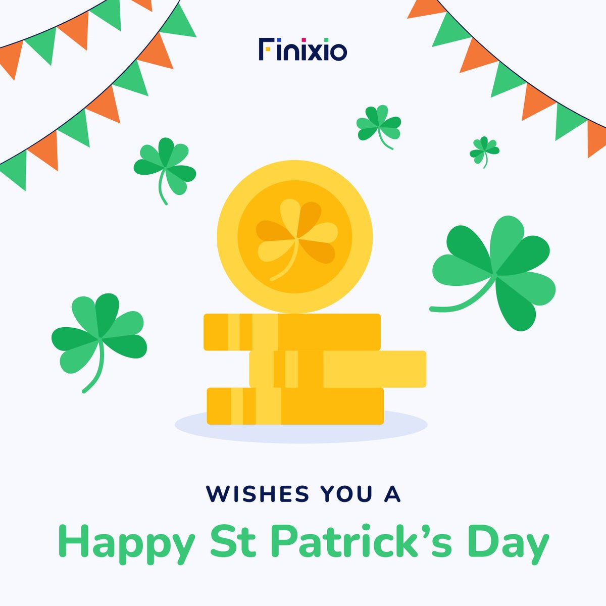 Happy St Patrick's Day! 🍀🍀🍀🍀

#Stpatricks #finixio #remotework #StPatricksDay #IrishPride #LuckOfTheIrish #GreenCelebration #StPaddysDay #IrishCulture