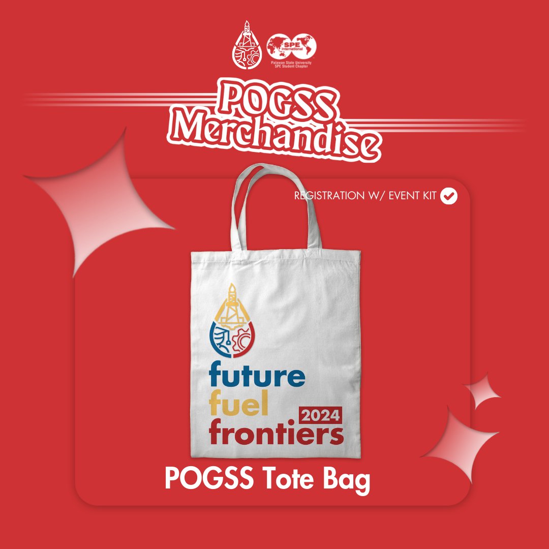 [POGSS 2024 MERCHANDISE]

Step into the forefront of energy innovation with our 𝐞𝐱𝐜𝐥𝐮𝐬𝐢𝐯𝐞 𝐦𝐞𝐫𝐜𝐡𝐚𝐧𝐝𝐢𝐬𝐞 𝐝𝐫𝐨𝐩 for POGSS 2024.

📌 𝙍𝙚𝙜𝙞𝙨𝙩𝙚𝙧 𝙝𝙚𝙧𝙚
tinyurl.com/POGSSRegistrat…
—
#OilandGasGameChangers
#WeAreSPE
#POGSS2024