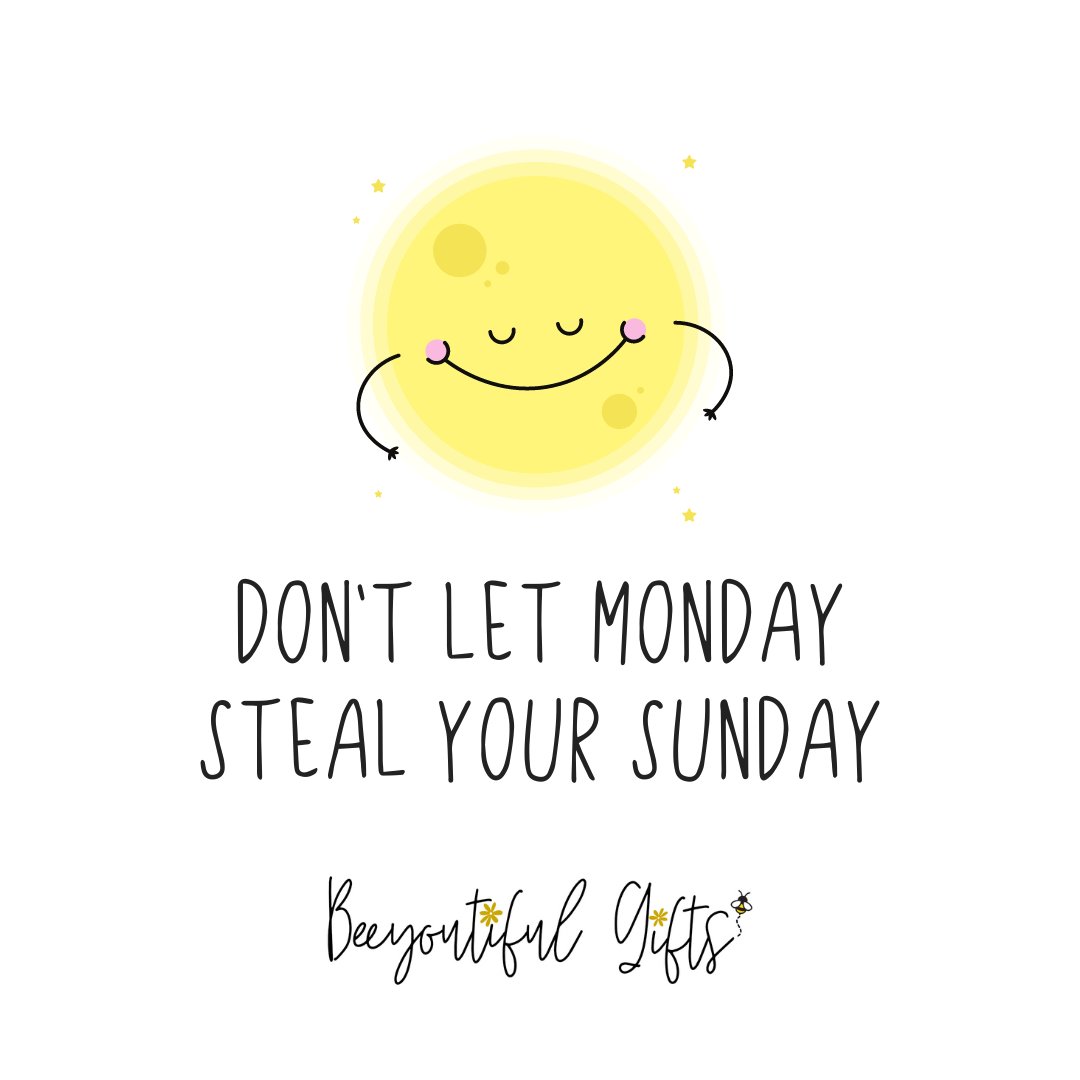 Don't let Monday, steal your Sunday! How are you spending your Sunday? 😊 #Sunday #SelfCareSunday #Positivity #PositiveMindset #SundayMotivation #BeeyoutifulGifts