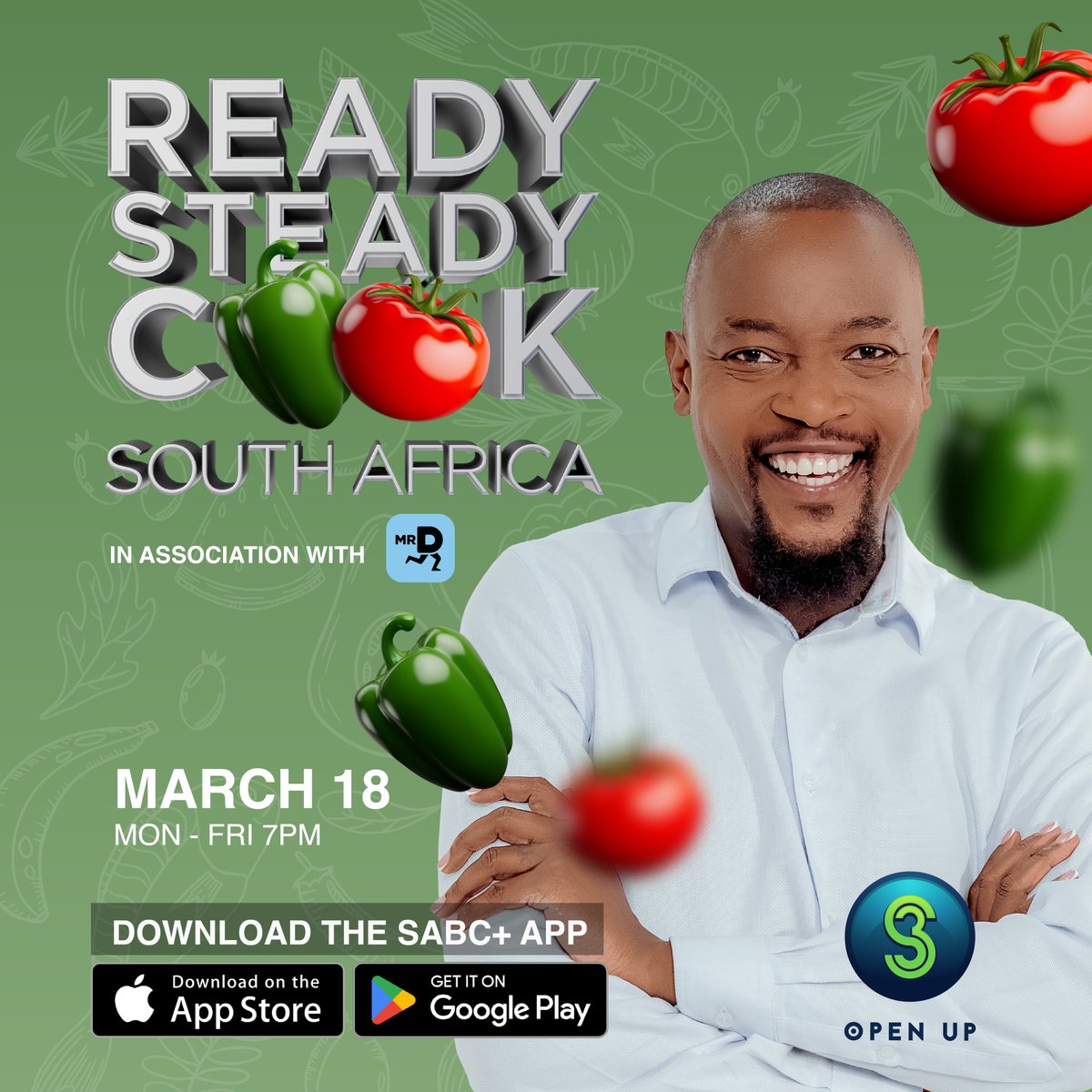 Great meals don't just happen by accident. You have towatch #ReadySteadyCookSA. Catch it weekdays from 18 March at 7 pm and channel your inner 5-star chef.

#ChannelABetterYou #NewEntertainment #S3OpenUp
