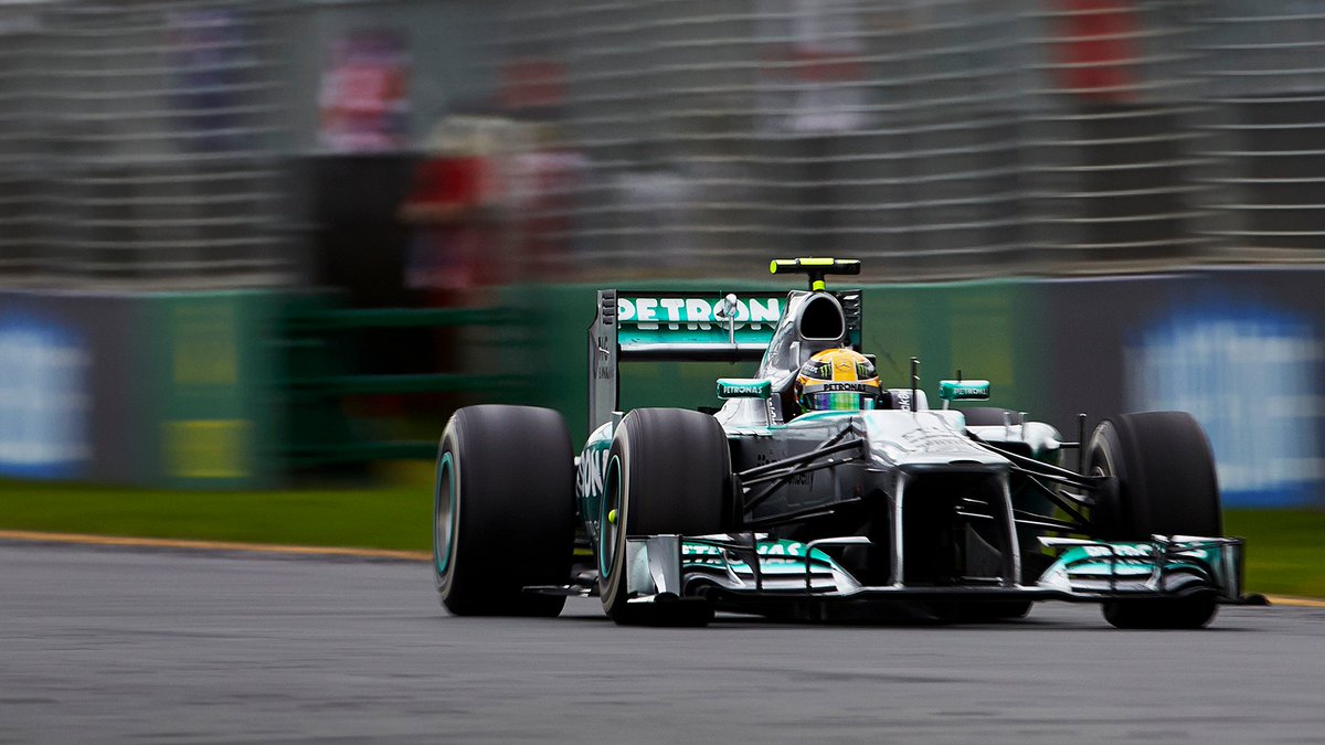 Our very first race together 💛 #OTD in 2013, @LewisHamilton competed in his debut race for our Team at the Australian GP 💪