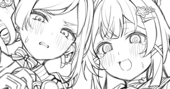 各支援サイトの550プランにて千織と綺良々のイラストラフと差分を投稿しました。
シュヴルーズ「最近スカートの中にロシを隠してる奴が見つかった。念のためお前たちも検査させてもらう」(ラフ先行公開)|立つ屋(Tatsuya)|pixivFANBOX https://t.co/11aqmZmLMN 