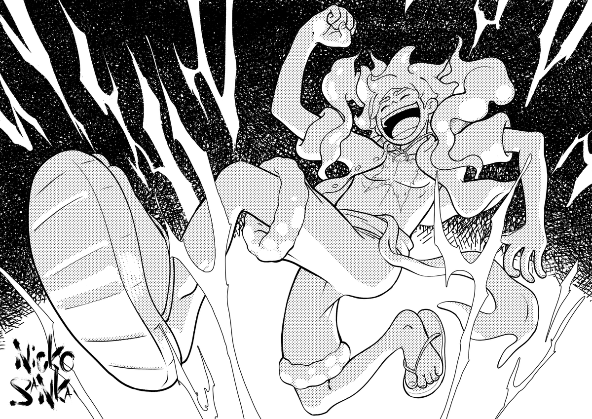 NickoMeter369's tweet photo. 2/2 

#sixfanarts featuring #Mikasa from #AttackOnTitan, #Luffy in hi #GearFifth from #OnePiece and #QinShiHuang from #RecordofRagnarok 

I have fun doing them all through #ClipStudioPaint https://t.co/V0yDfqpGSF