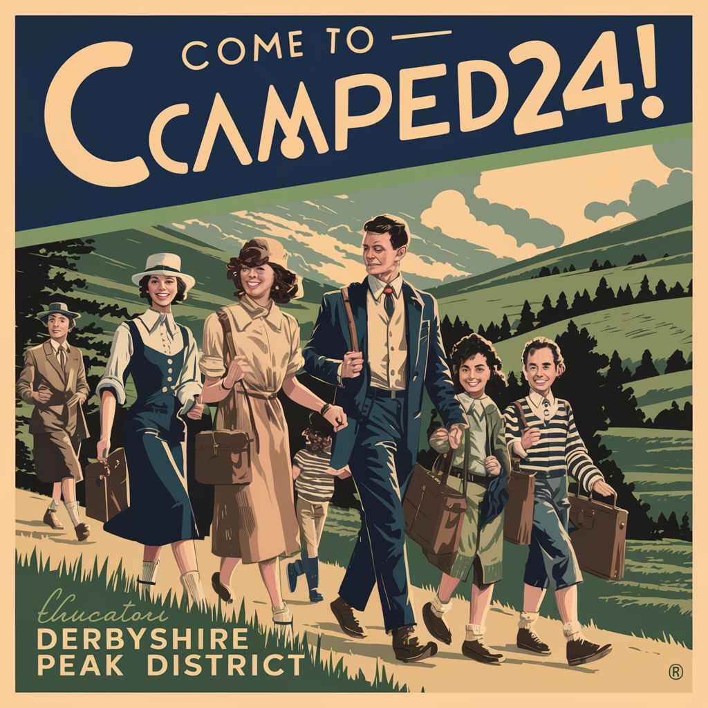 #CampEd24 will be fun, spelled with only one C, and attendees will thankfully bear little resemblance to this AI-created  poster for the event!
24-27th May 2024, at Dovedale House, Ilam, Derbyshire
You can read more about it, and sign up, at buff.ly/3I75pkk