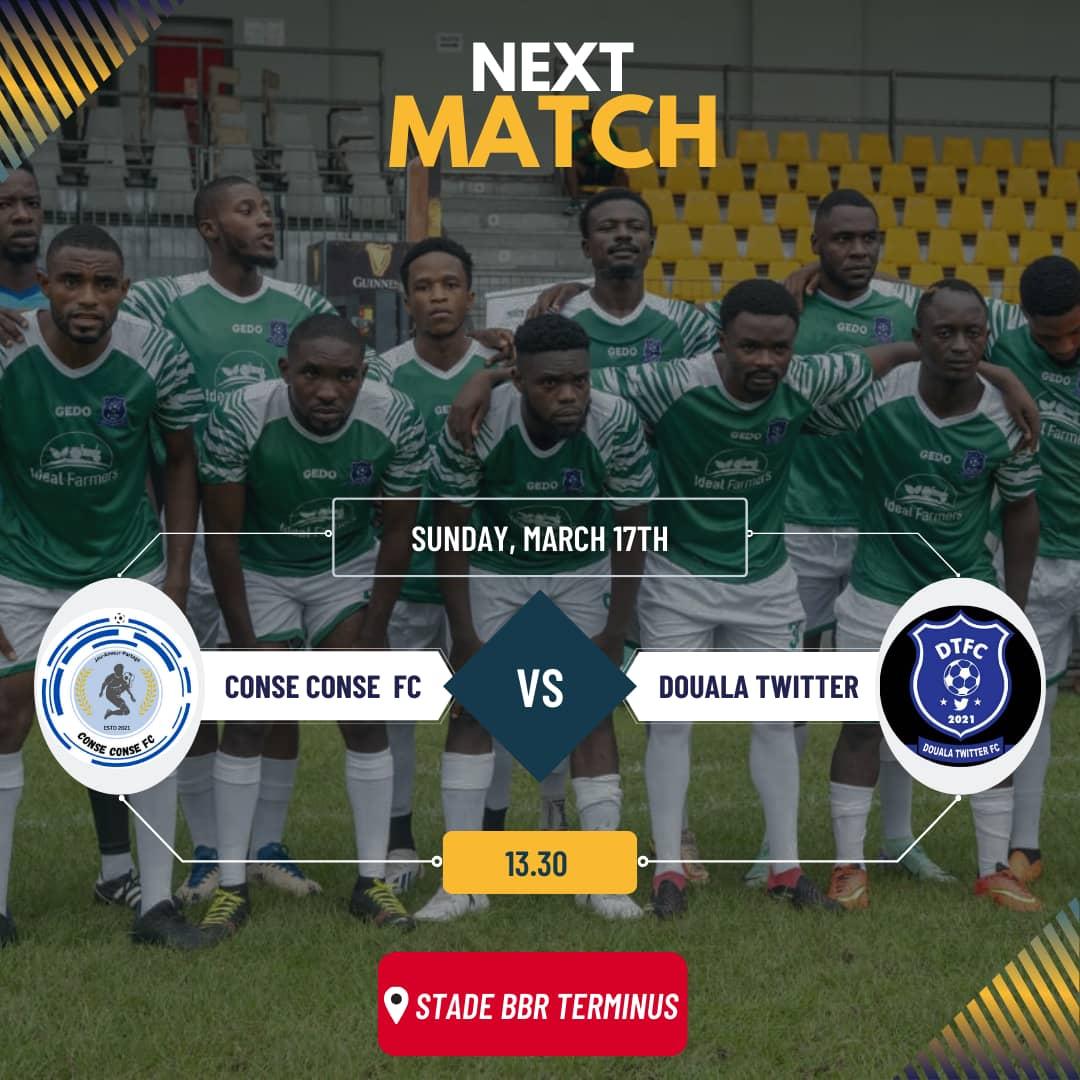 DoualaTTFc's tweet photo. Jour de match!!!๐
La team affronte Conse Conse FC en amicale cette aprรจs-midi au stade BBR.
#DXFC https://t.co/DxmHpv4H1p
