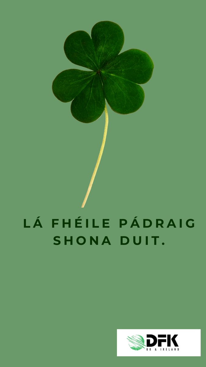 Lá fhéile Pádraig shona duit.

🇮🇪☘️🇮🇪