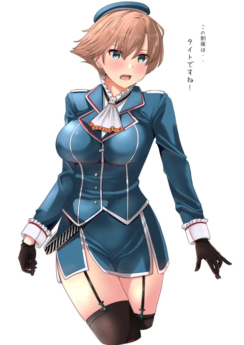 高雄さんの制服が好きなので色んな娘に着せている(趣味今回は比叡ちゃん 