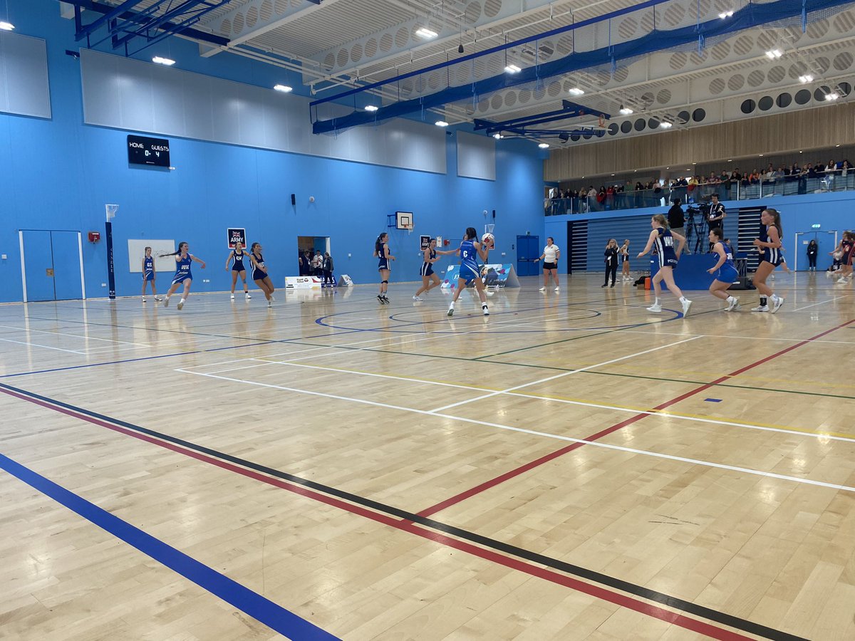 First game of the day against <a href="/ParkstoneGS/">Parkstone Grammar School</a> 6-9 to Parkstone <a href="/EnglandNetball/">England Netball</a> #NationalSchools