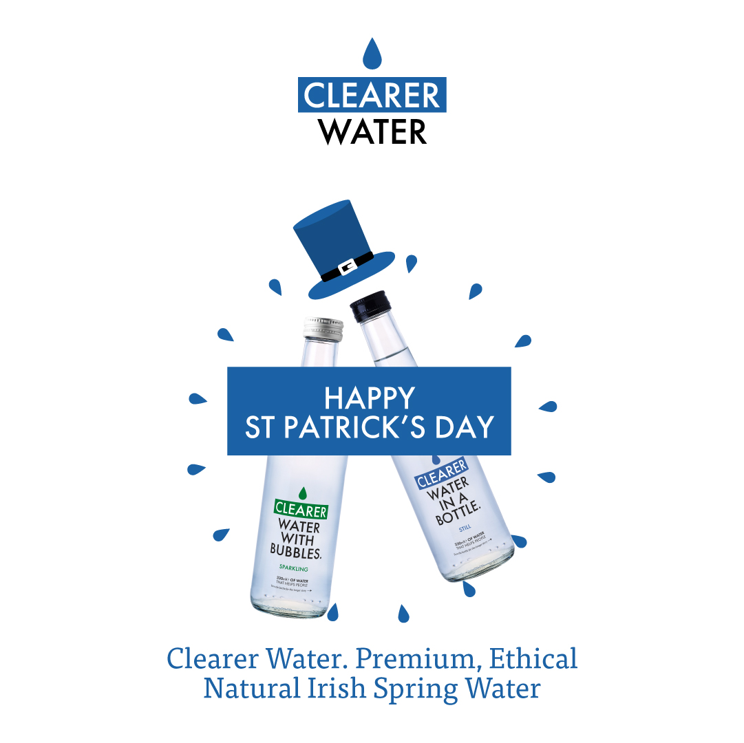 Happy St Patrick's Day to all those who celebrate from Clearer Water, a proud Irish based business #ClearerWater #WaterThatHelpsPeople